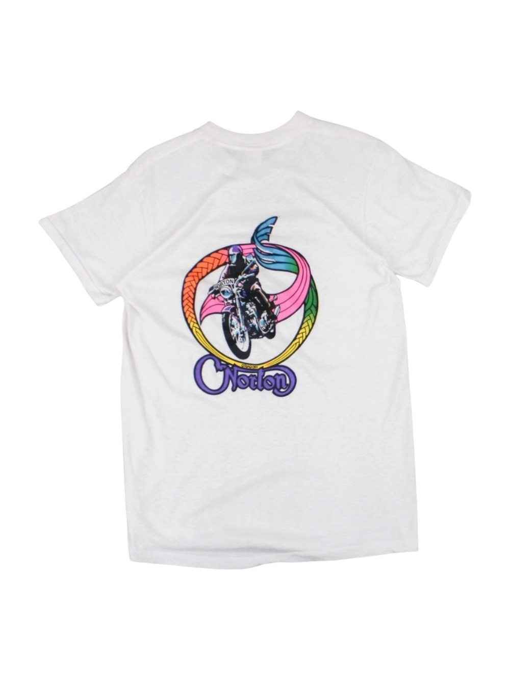Vintage 70s Norton Motorcycle T-Shirt by Roach Art‎ Size Small USA